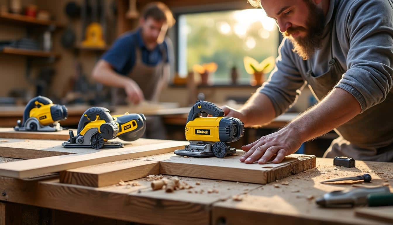 Illustration: Découvrir la gamme complète des scies à onglet Einhell et leurs usages