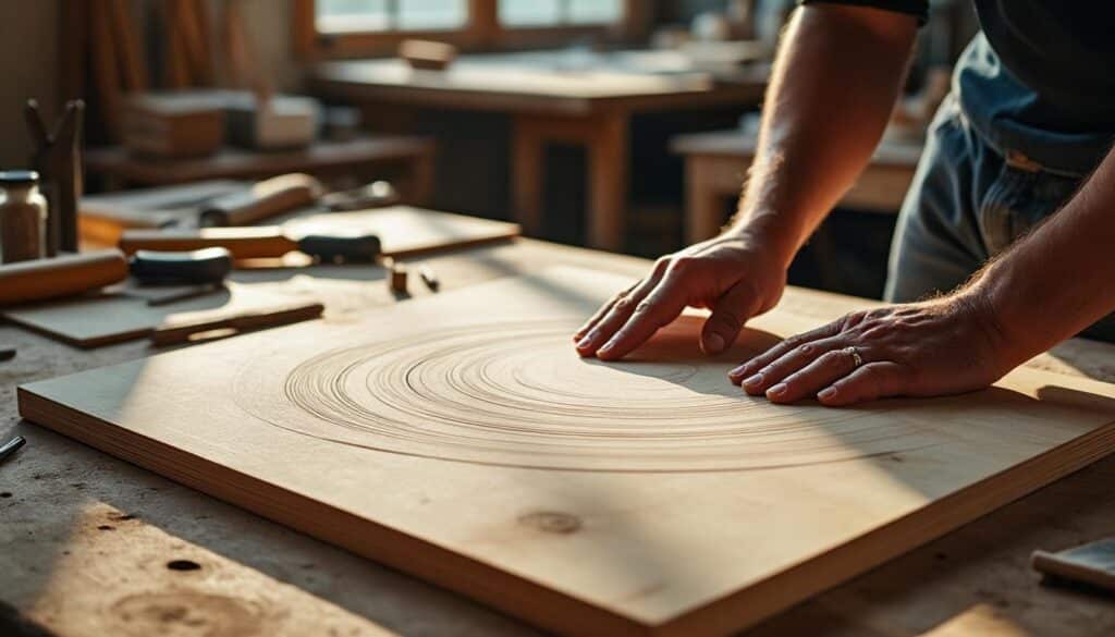 Scie à onglet avec table : précision et stabilité pour vos coupes