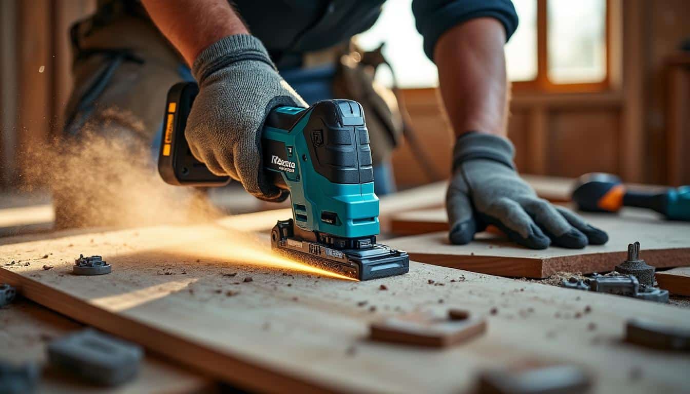 Illustration: Les caractéristiques techniques essentielles de la scie sabre Makita sur batterie