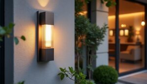 Applique murale extérieure avec détecteur : sécurité et design