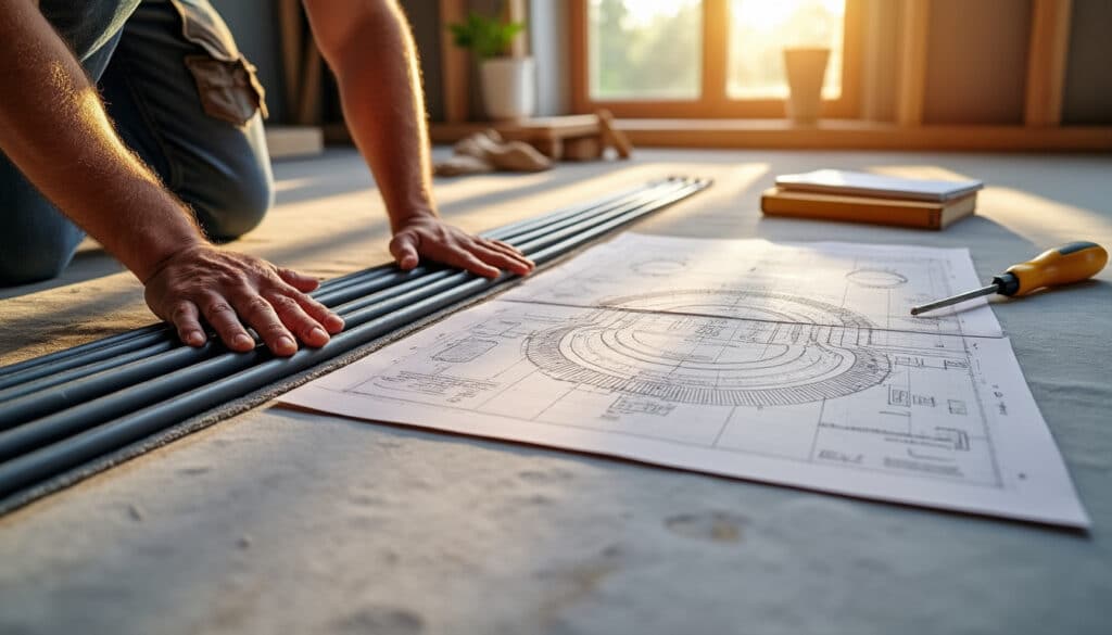 Plancher chauffant : schéma et conseils pour une installation réussie