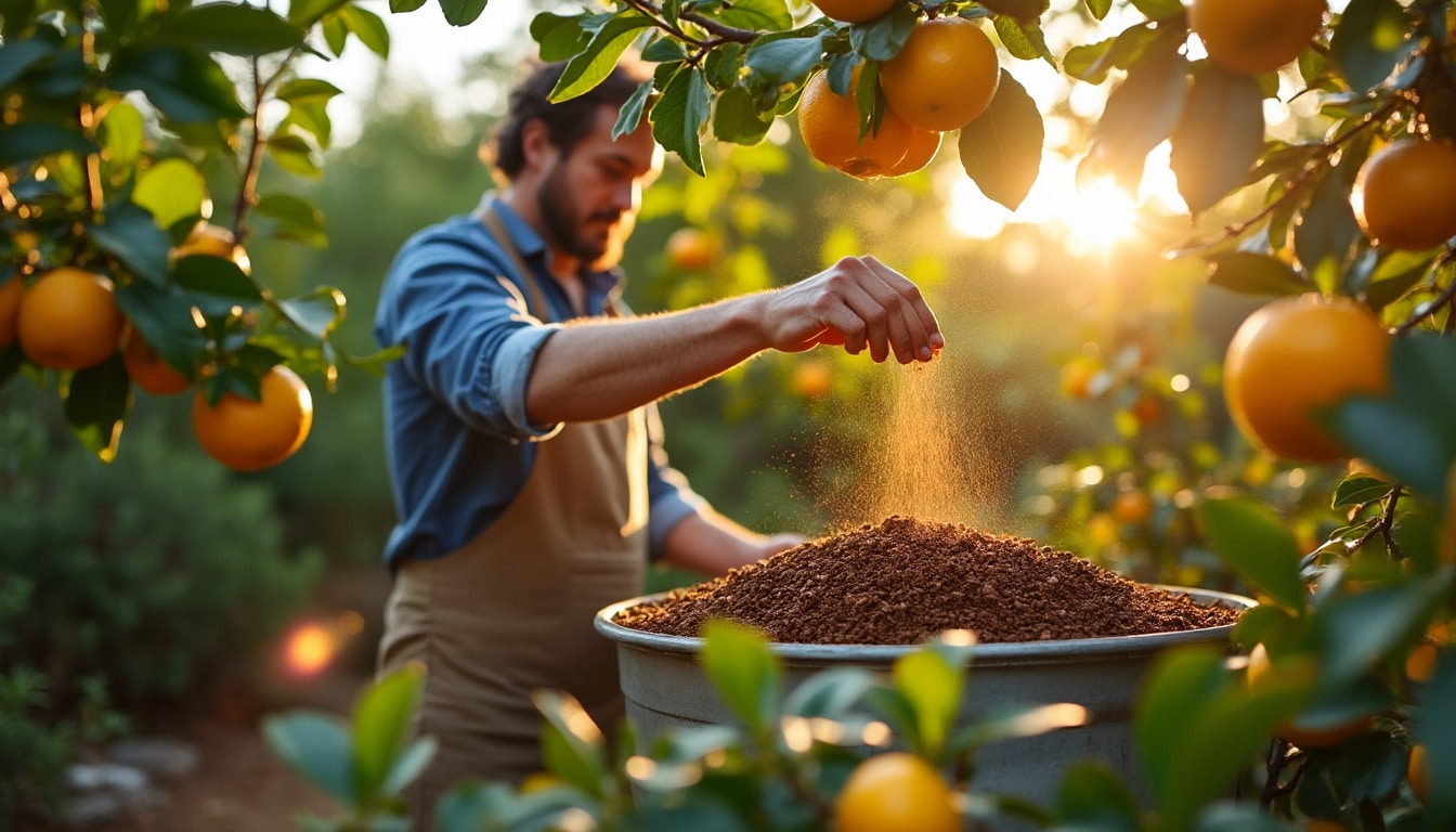 Illustration: Pourquoi valoriser le marc de café comme engrais naturel pour votre citronnier ?