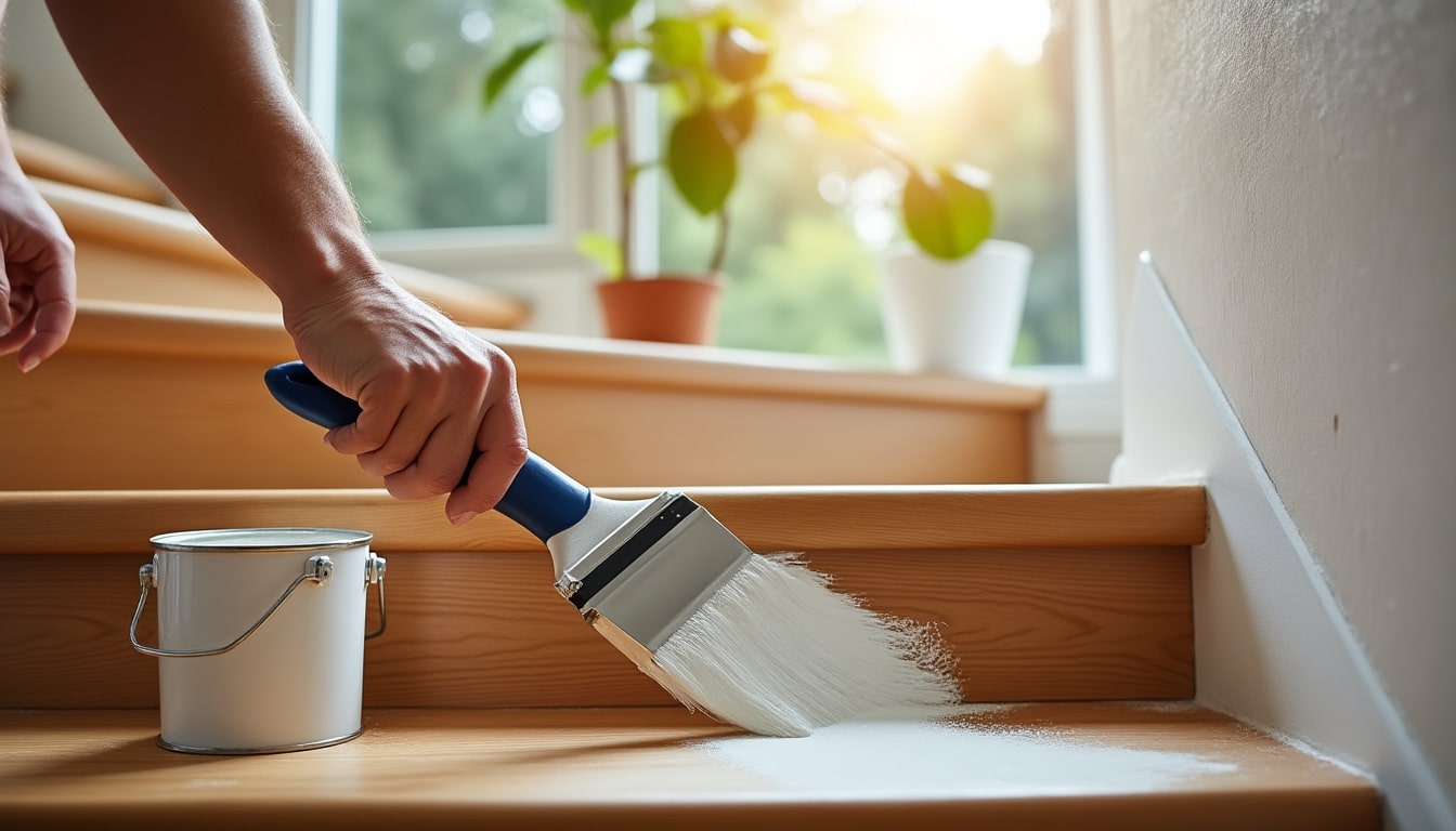 Peinture de l’escalier en bois : guide complet pour réussir